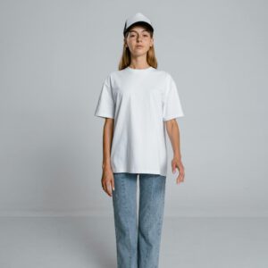 Camiseta básica blanca oversized