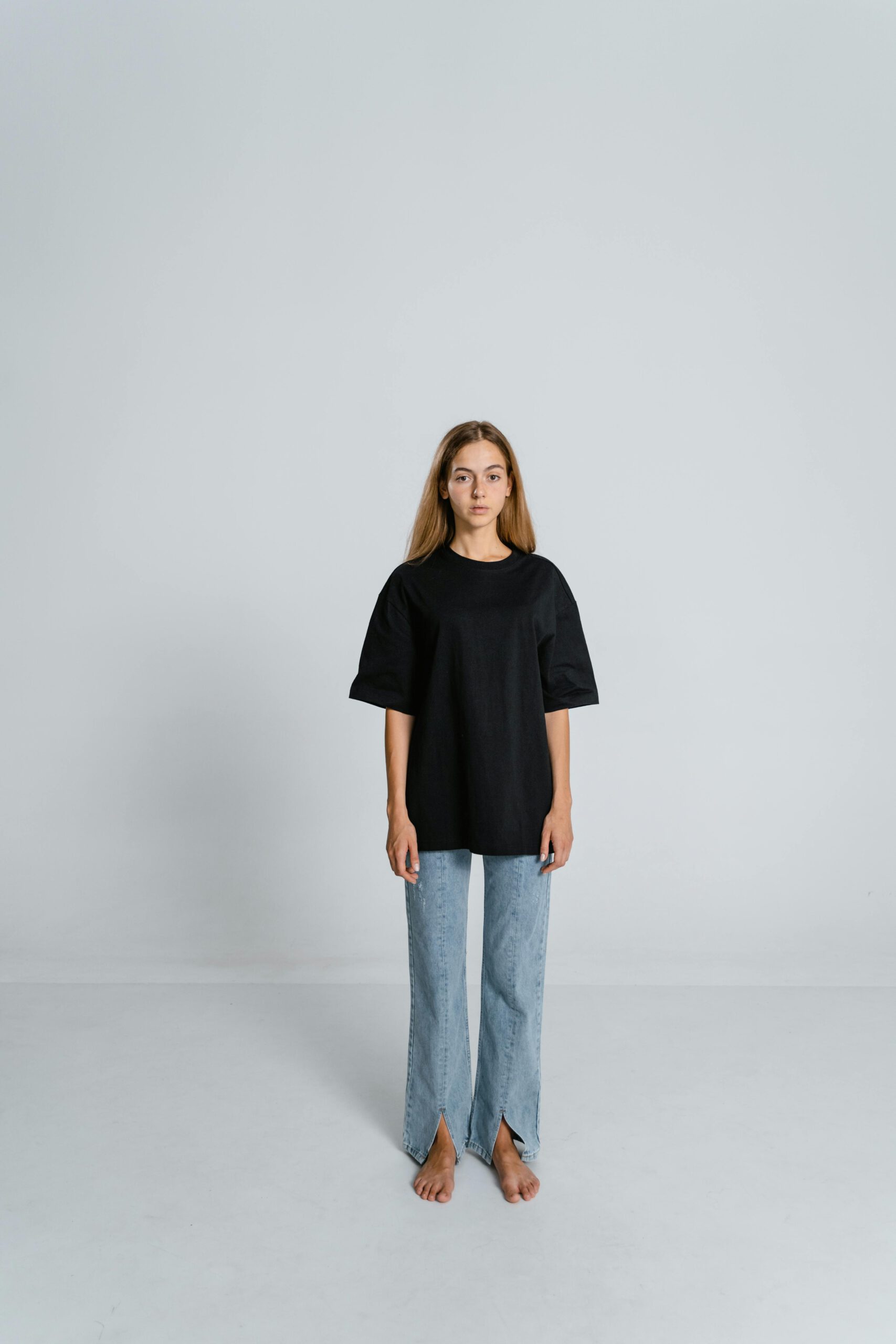 Camiseta básica blanca oversized